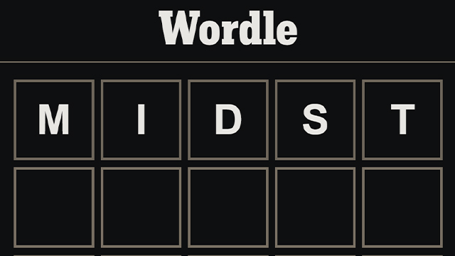 wordle answer 322