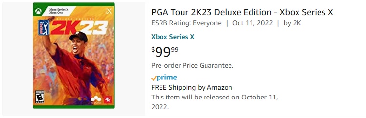 PGA Tour 2K23 Release Date