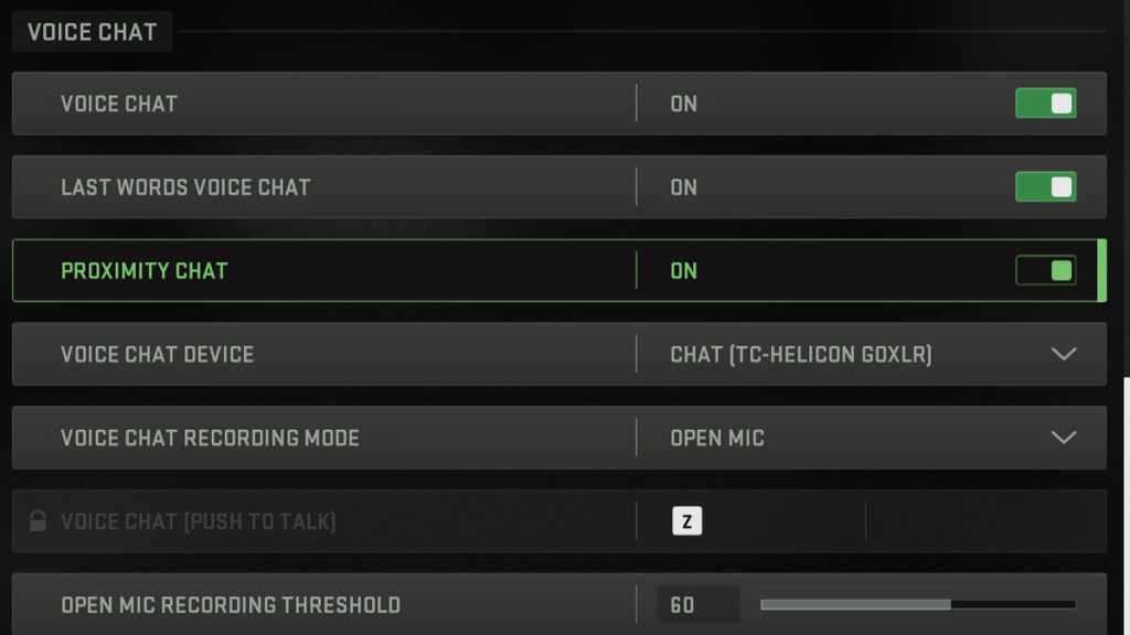 Warzone 2.0 Turn Off Proximity Chat