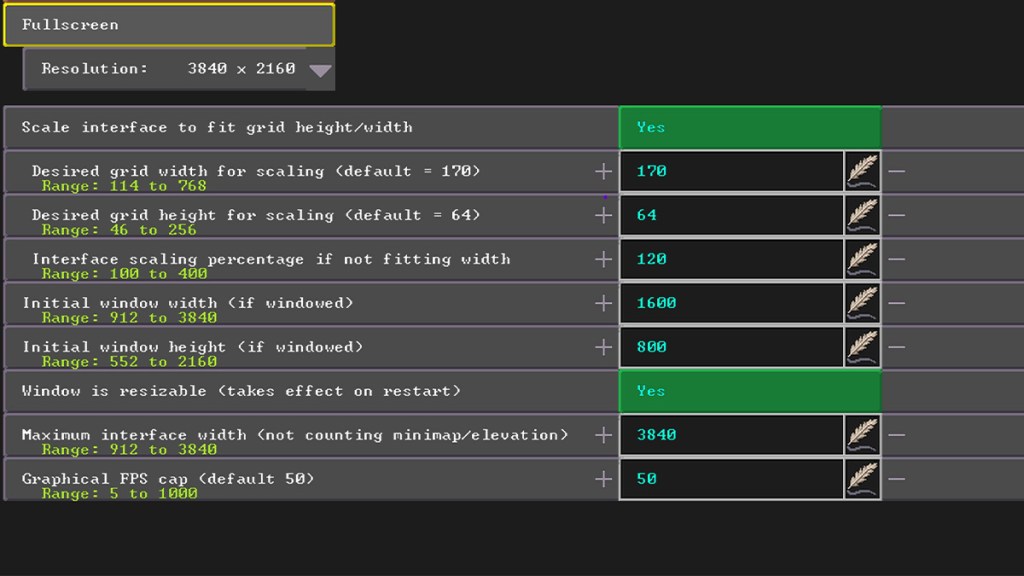 Dwarf Fortress Resize UI Zoom