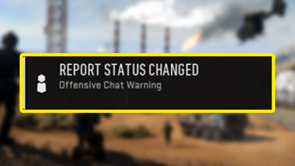 Modern Warfare 2 'Offensive Chat Warning'