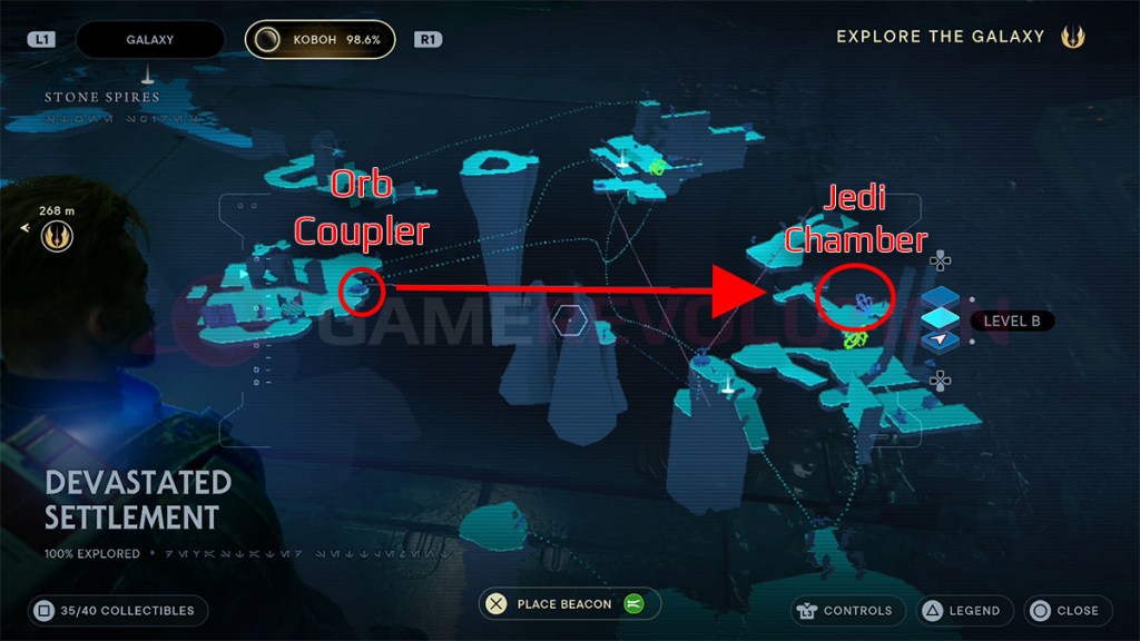 Star Wars Jedi Missing Jedi chamber Map