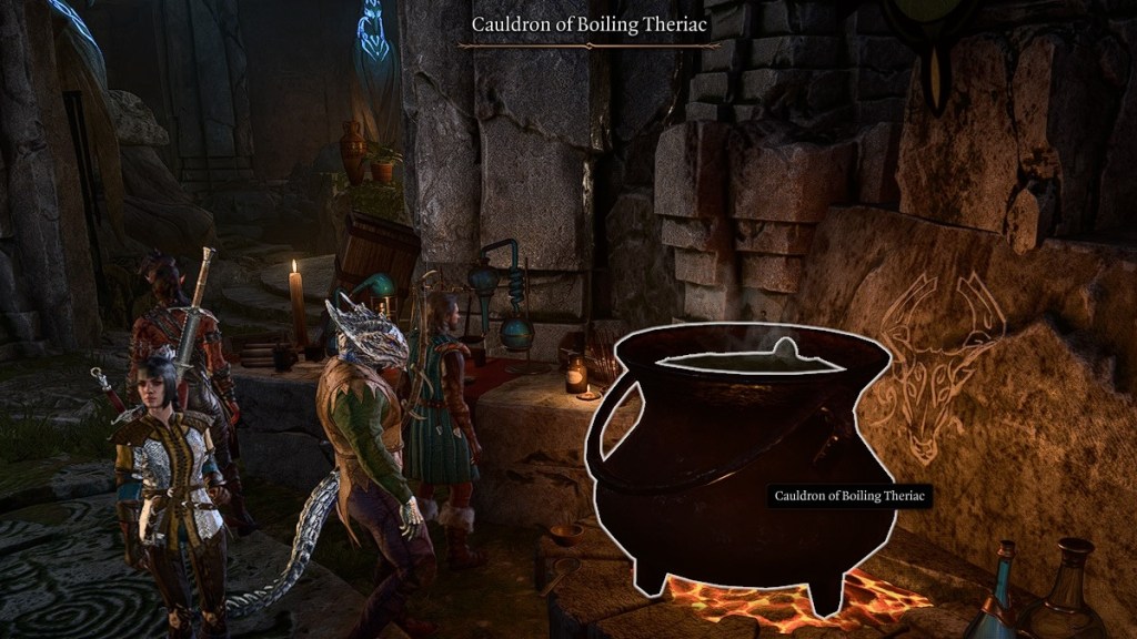 Baldur's Gate 3 BG3 Cauldron of Boiling Theriac Elixir of Silvanus Antidote