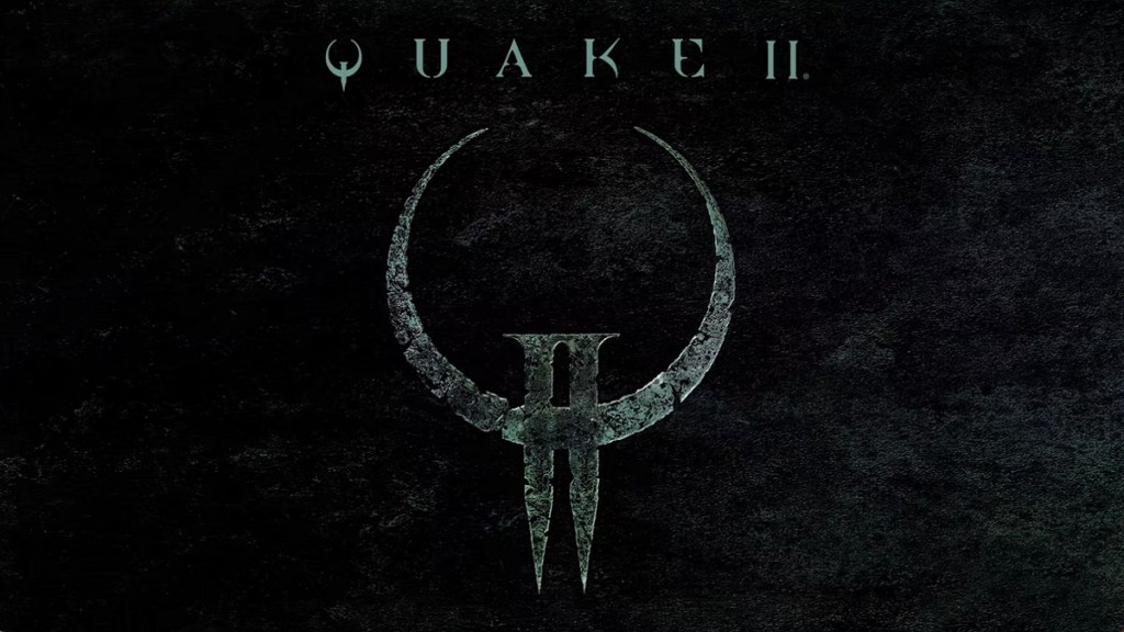 The Quake 2 "Q" logo on a black background.