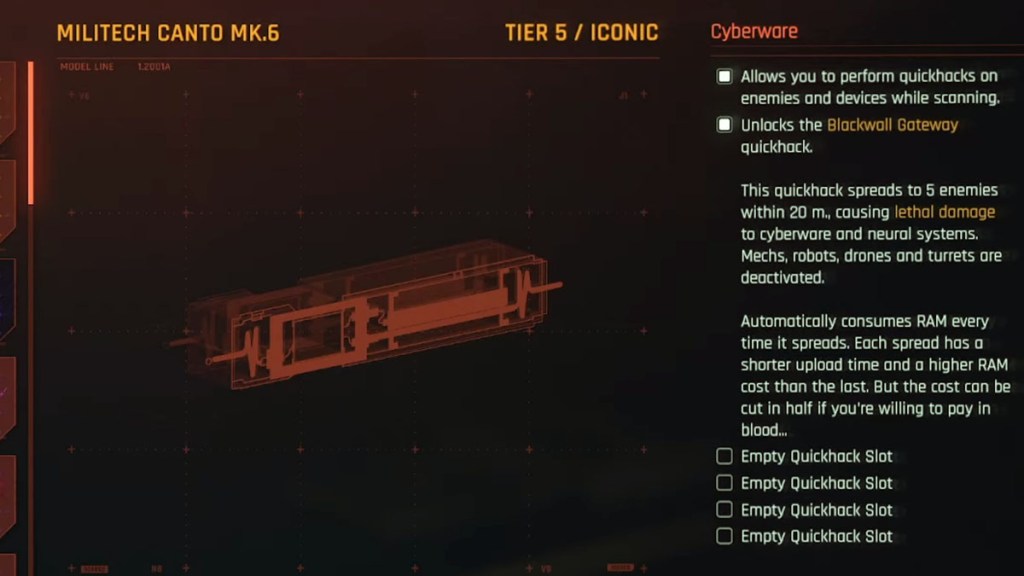 Cyberpunk 2077 Militech Cando MK 6 Location Missing