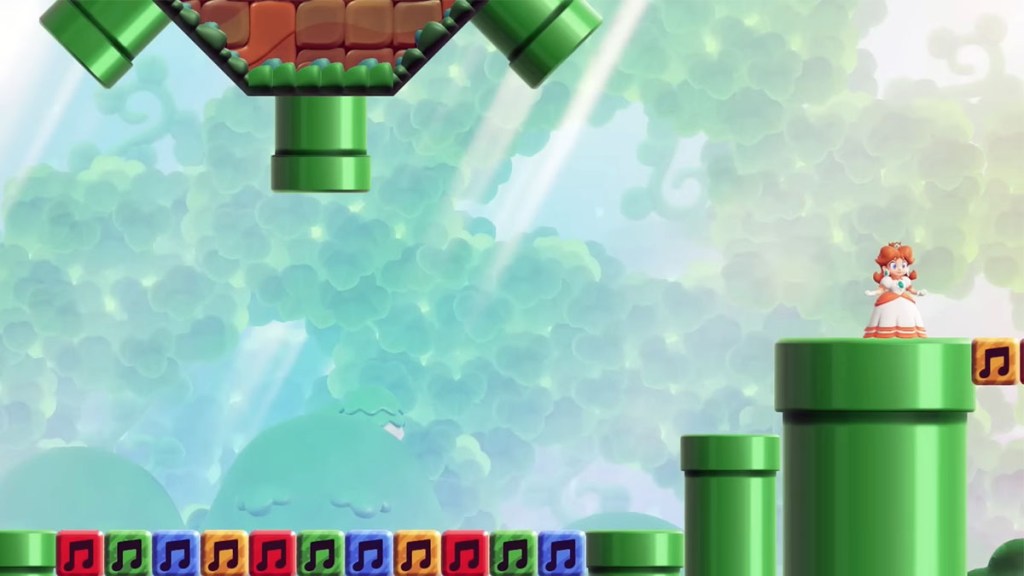 Super Mario Wonder Hidden Exit World 1 Piranha Plants on Parade