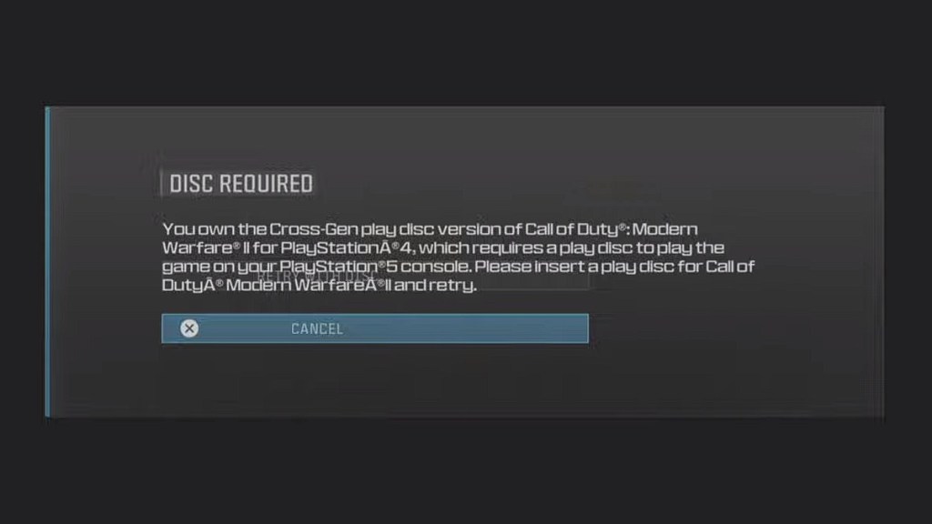 Modern Warfare 3 Disc Required Bug Error Fix Solution Workaround Call of Duty MW3