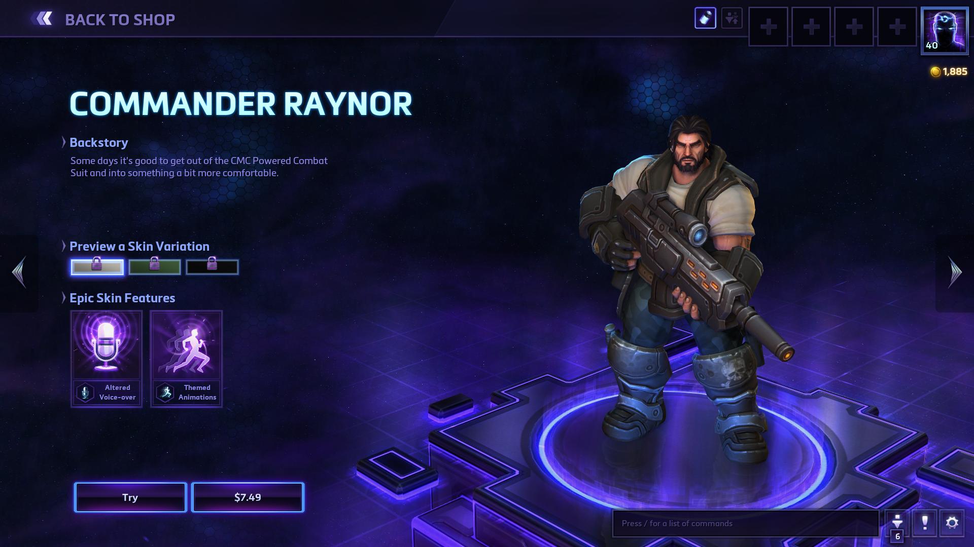 Worst: Commander Raynor