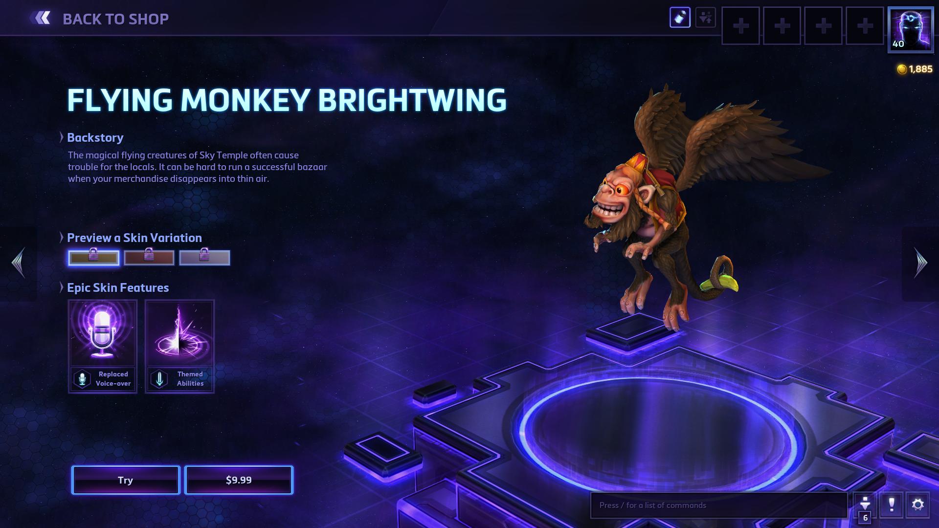 Worst: Flying Monkey Brightwing