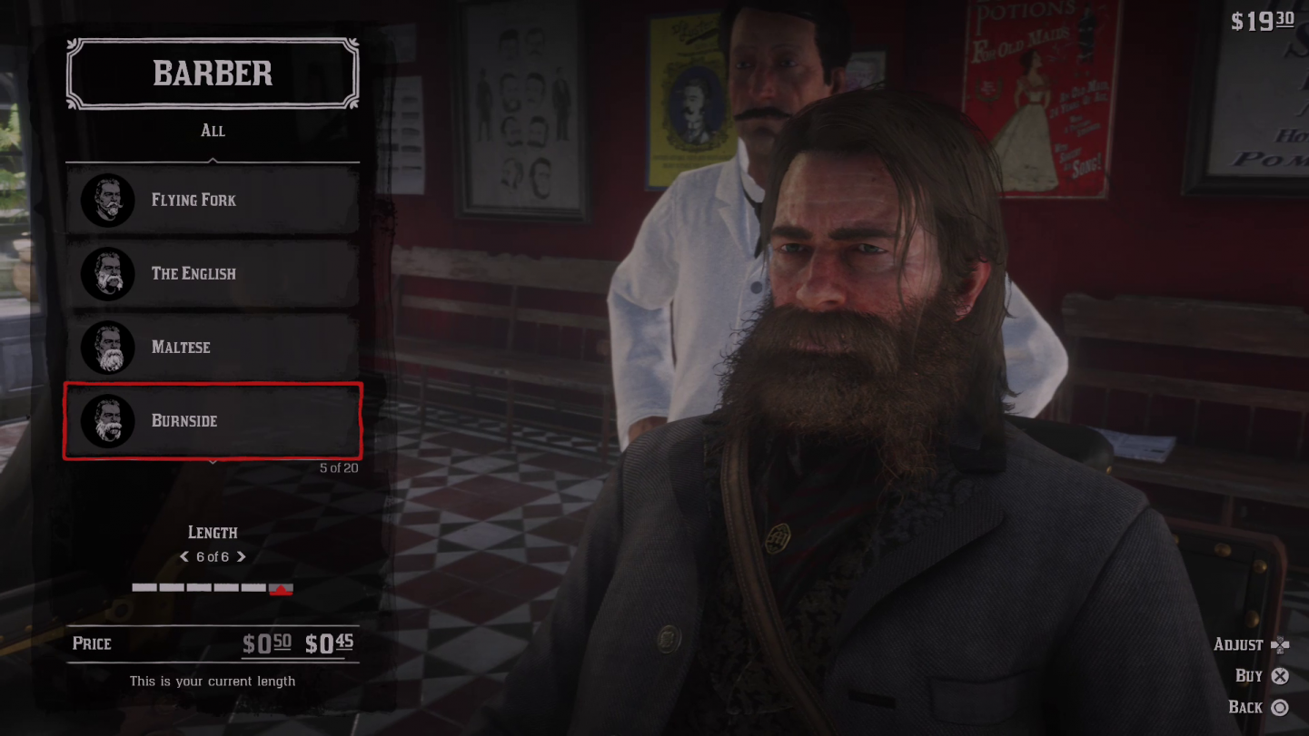 Red Dead Redemption 2 Facial Hair Burnside