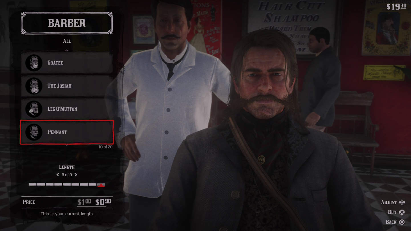 Red Dead Redemption 2 Facial Hair Pennant