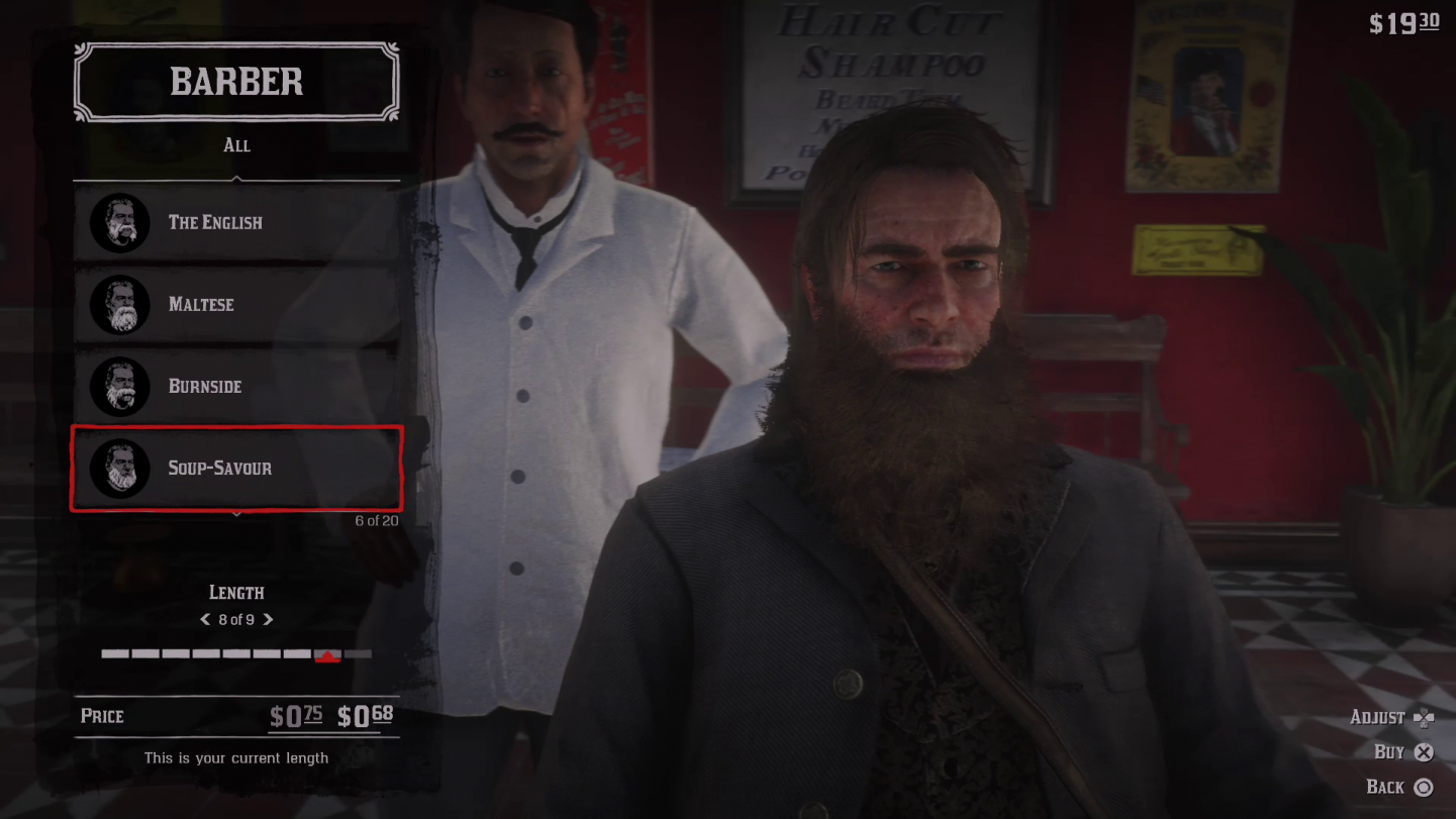 Red Dead Redemption 2 Facial Hair Soup Savour